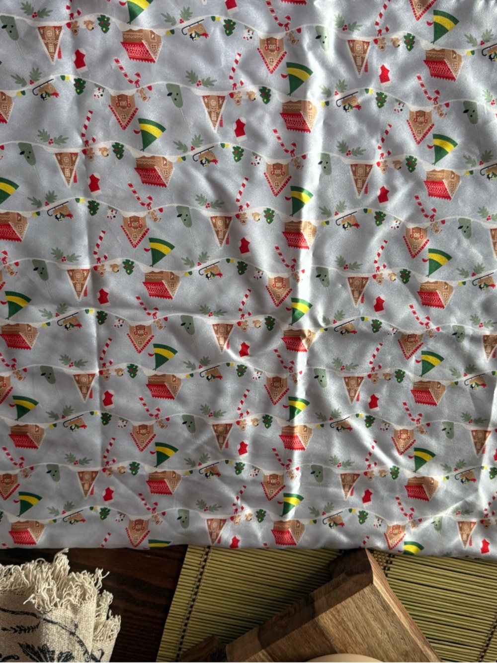 Kitsch Brand Festive Gingerbread House Holiday Standard Pillow Case